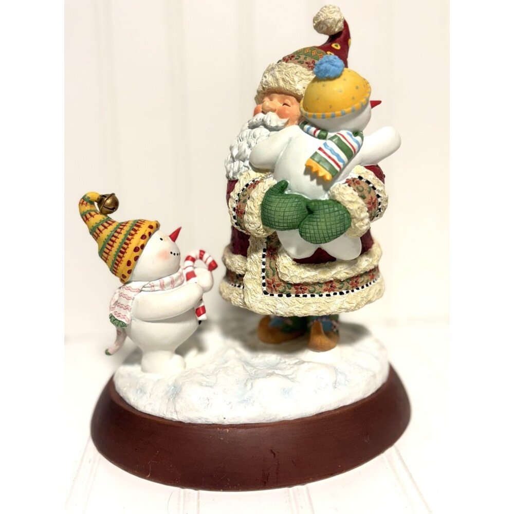 Santa & Snowman Children Christmas Mary Engelbreit Music Box Jingle Bells